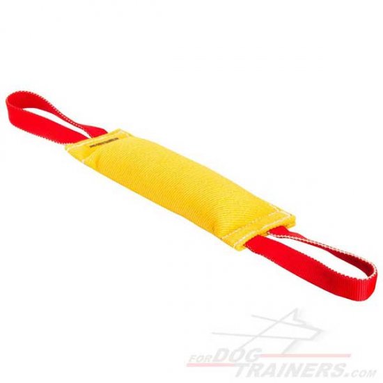 TE352 - PRICE LEVEL 2 - Dog Bite Tag (Tug ) Made of French Linen 2 handles