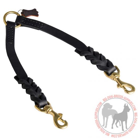 LN102 - PRICE LEVEL 2 - Braided Coupler Dog Leash For Walking