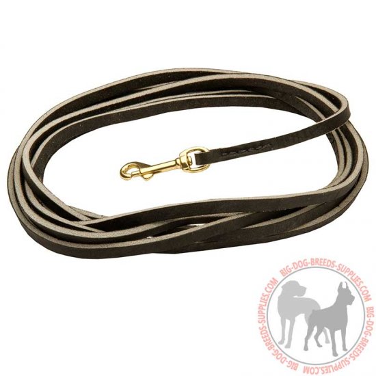 L510 - PRICE LEVEL 2 - High quality Leather Dog Leash for Tracking Sessions