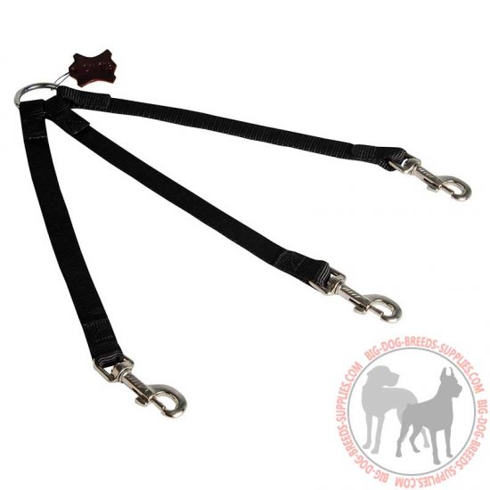 LN103 - PRICE LEVEL 2 - Nylon Triple Dog Leash For Walking 3 Canines