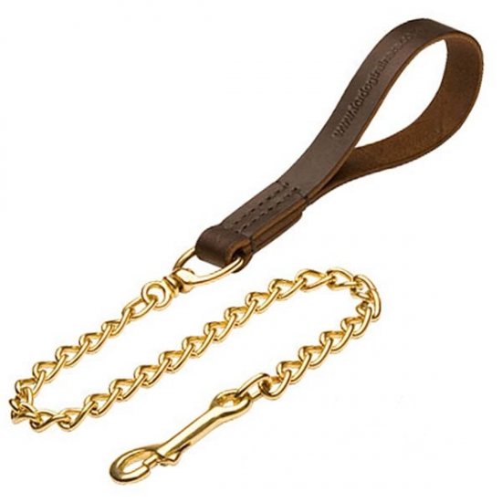 L104 - PRICE LEVEL 2 - Exclusive HS dog leash with leather handle
