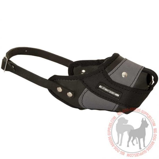M15 - PRICE LEVEL 2 - Agitation Training Nylon & Leather Dog Muzzle