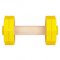 WD13Y - Dumbbell 1kg wood & plastic YELLOW