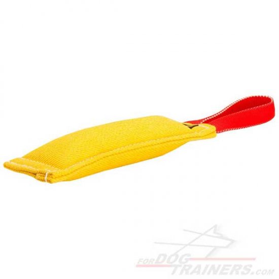 TE35 - PRICE LEVEL 2 - Dog Bite Tag (Tug ) Made of French Linen 1 handle