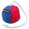 TE28 - PRICE LEVEL 2 - French Linen Colored Bite Dog Toy - 3 1/2 inch (9 cm) in diameter