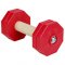 WD13R - Dumbbell 1kg wood & plastic RED