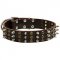 S59 - PRICE LEVEL 2 - Leather Dog Collar with Spikes and Studs