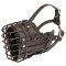 M58 - PRICE LEVEL 2 - New Wire Cage Leather Padded Dog Muzzle