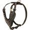 H9 - PRICE LEVEL 2 - Adjustable Leather Dog Harness with Nickel Spikes for Daily Walking
