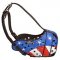 M77AP - PRICE LEVEL 2 - Adjustable Handpainted Leather Dog Muzzle for Agitation Training