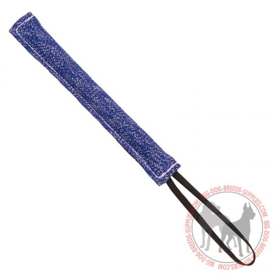 TE33 - PRICE LEVEL 2 - Puppy Training French Linen Bite Tug with Handle