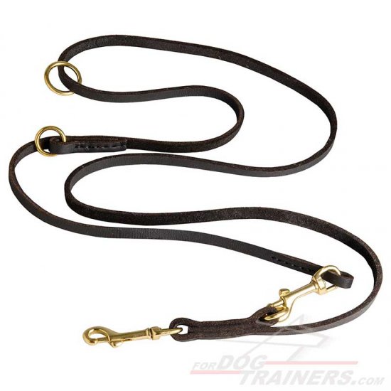 L110E - PRICE LEVEL 2 - Leather Dog leash