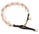 HS21 - PRICE LEVEL 1 - Curogan Dog Prong Collar with Nylon Loop and Quick Release Buckle