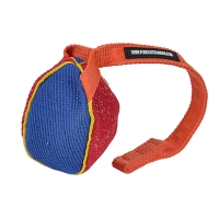 TE82 - Price Level 2 - French Linen Bite Tug for Puppies and Small Dogs - 3 x 4 inch (8 x 10 cm)