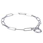 MC32 - Price level 2 - Chrome Fur Saver Dog Collar with 1/9 inch (3 mm)