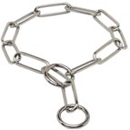 MC19 - PRICELEVEL 2 - Fur Saver Dog Collar 'Iron Trainer' - 1/6 inch (4.0 mm) link diameter