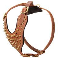 H9B - PRICE LEVEL 2 - Fashionable Leather Dog Harness For Stylish Walking And Training