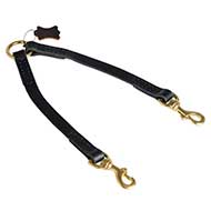 LN101 - PRICE LEVEL 2 - Leather Coupler for Walking 2 Dogs