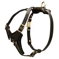 H3 - PRICE LEVEL 2 - Tracking / Walking Leather Dog Harness for Large Breeds
