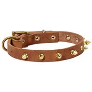 C111 - PRICE LEVEL 2 - Spiked Leather Dog Collar