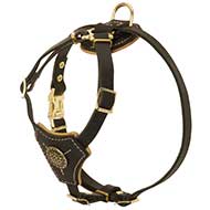 H2R - PRICE LEVEL 2 - Nappa Leather Padded Dog Harness for Small Puppies