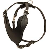 H8 - PRICE LEVEL 2 - Adjustable Leather Dog Harness for Agitation / Protection / Attack Training