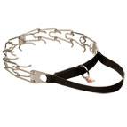 HS42 - PRICE LEVEL 1 - Stainless Steel Dog Pinch Collar with Handle