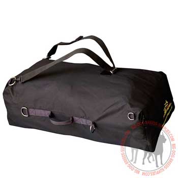 Dog training bag with adjustable straps