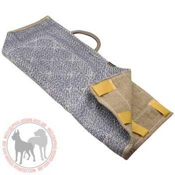 French linen dog sleeve cover for bite training