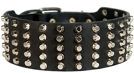 C94 - PRICE LEVEL 2 - 3 inch Studded Leather Dog Collar