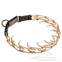 HS79 - Price level - 'Briar Patch' Click Lock Buckle Canine Pinch Collar Made of Curogan - 1/8 inch (3.2 mm)