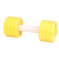 WD14Y - Wooden Dog Dumbbell 2000 g YELLOW