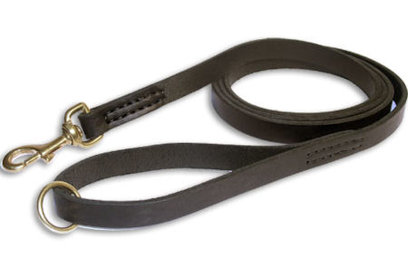 L2ST - CUSTOM MADE - Leather Patrol Leash with STAMP Vonwolf K9!!!