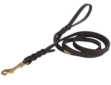 L313 - PRICE LEVEL 2 - Leather Dog Leash 2 to 6FT x 1/2-Inch for Mastiff