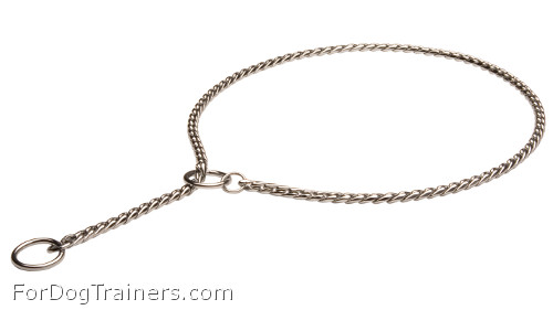 MC20 - PRICE LEVEL 2 - Chrome Plated Steel Show Dog Collar