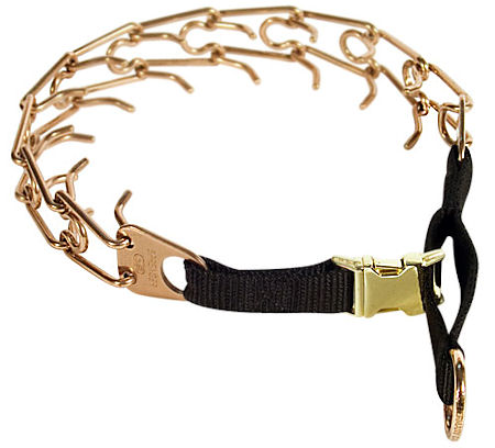 HS20 - PRICE LEVEL 1 - Curogan Dog pinch collar & nylon loop-without any nickel HS