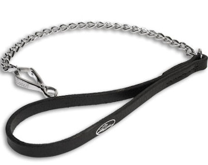 L100 - PRICE LEVEL 2 - Exclusive HS dog leash with leather handle