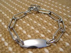 HS5 - PRICE LEVEL 1 - Fur Saver Dog Collar Steel Chromium Plated Width 3 MM With Plate