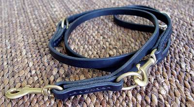 L113 - PRICE LEVEL #2- Multi function Leather dog leash for training, walking, tracking