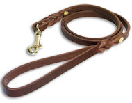 L320 - PRICE LEVEL 2 - Leather Lead width 3/4 inch Dog Lead 4 foot